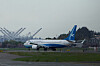 A Boeing 737 MAX plane, intended for China's Xiamen Airlines, arrives at King County International Airport after returning from China due to ongoing tariff disputes, in Seattle, Washington, on April 19. [REUTERS/YONHAP]
