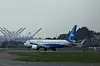 A Boeing 737 MAX plane, intended for China's Xiamen Airlines, arrives at King County International Airport after returning from China due to ongoing tariff disputes, in Seattle, Washington, on April 19. [REUTERS/YONHAP]
