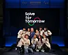 Participants in Samsung Electronics's Solve for Tomorrow program pose for a photo during an event in Milan on Feb. 8. [YONHAP]