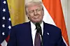 U.S. President Donald Trump listens during a news conference with India's Prime Minister Narendra Modi in the East Room of the White House, on Feb. 13, in Washington. [AP/YONHAP]