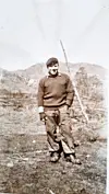 Alan Guy MBE, who served from January 1952 to September 1953 as a sergeant in the Royal Army Medical Corps, during his service in Korea. [ALAN GUY MBE]