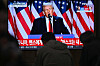 A television at a train station in Seoul broadcasts footage of U.S. President-elect Donald Trump as he speaks during an election night event on Nov. 6. [AFP/YONHAP]