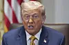 U.S. President Donald Trump speaks during a Cabinet meeting at the White House on July 8 in Washington D.C. [AP/YONHAP]