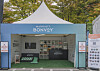 Marriott Bonvoy's booth at the BMW Ladies Championship 2024 at Seowon Valley County Club in Paju, Gyeonggi [MARRIOTT INTERNATIONAL]