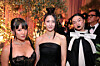 Rei Ami, left, Ejae, center, and Audrey Nuna, who performed 'Golden' (2025) from Netflix's animation sensation 'KPop Demon Hunters,' attend the 83rd Annual Golden Globe Awards at The Beverly Hilton in California on Jan. 11.  [YONHAP]