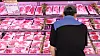A shopper looks at a shelf of Korean beef at a supermarket in Seoul on Monday. [YONHAP]