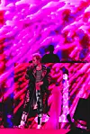G-Dragon performs at Head in the Clouds Los Angeles on May 31. [GALAXY CORPORATION]