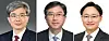 President Lee Jae Myung nominated, from left, Kim Sang-hwan, a former Supreme Court justice, as the chief of the Constitutional Court, Oh Young-joon, a senior judge at the Seoul High Court, as a Constitutional Court justice, and Lim Kwang-hyun, a lawmaker from the ruling Democratic Party, as commissioner of the National Tax Service. [YONHAP]
