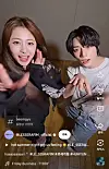A screen capture from a dance challenge video of Le Sserafim's Huh Yun-jin, right, and Tomorrow X Together's Beomgyu, uploaded on the girl group's social media channel on Aug. 5 [SCREEN CAPTURE]