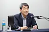 Korea Development Bank (KDB) Chairman Lee Dong-gull speaks at an online press event on Aug. 3, discussing KDB’s stance on the Asiana Airlines acquisition deal. [YONHAP]