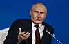 Russia's President Vladimir Putin answers a question during the Valdai Discussion Club meeting in Sochi on Thursday. [POOL/AFP/SPUTNIK/YONHAP]