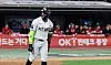 Mel Rojas Jr. of the KT Wiz rounds the bases after hitting a come-from-behind three-run home run against the SSG Landers in the fifth-place payoff game at Suwon KT Wiz Park in Suwon, Gyeonggi on Tuesday. [NEWS1]