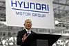 Hyundai Motor Group Executive Chair Euisun Chung speaks during the grand opening of the Hyundai Motor Group Metaplant America on March 26 in Ellabell. [HYUNDAI MOTOR]