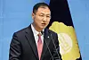 Independent Rep. Kim Sang-wook, formerly of the People Power Party, speaks during a press conference announcing his endorsement of Democratic Party presidential candidate Lee Jae-myung at the National Assembly in Yeouido, western Seoul, on May 15. [YONHAP]