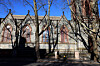 A Brown University student walks past a church on the Providence, Rhode Island, campus, Thursday, Dec. 18. [AP/YONHAP]