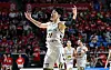 Changwon LG Sakers small forward Heo Il-young celebrates after scoring a 3-pointer during the seventh KBL Championship game against the Seoul SK Knights at Jamsil Students Gymnasium in southern Seoul on May 17. [NEWS1]