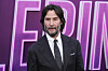 Keanu Reeves arrives at the premiere of ″Ballerina″ at TCL Chinese Theatre in Los Angeles on June 3. [AP/YONHAP]