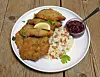 Schnitzel served at the Czech restaurant Moravia [PARK SANG-MOON]