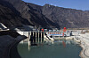 A hydroelectric dam is pictured from a high speed train, during a government-organized tour, near Shannan, Tibet Autonomous Region, China, on March 30. [REUTERS/YONHAP]