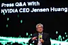 Nvidia CEO Jensen Huang speaks during a press conference at the Asia-Pacific Economic Cooperation CEO summit in Gyeongju, North Gyeongsang, on Oct. 31. [AP/YONHAP]