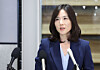 Second Vice Foreign Minister Kim Jina speaks to the press at Incheon International Airport on Oct. 18. [YONHAP]