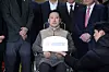 Jang Dong-hyeok, leader of the People Power Party, speaks before being taken to a hospital after ending a hunger strike at the National Assembly in Yeouido, Seoul, on Jan. 22, calling for acceptance of twin special counsel probes into the Unification Church and alleged nomination donations. [JOINT PRESS CORPS]