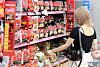 A customer shops for instant noodles in a supermarket in Seoul on June 15. [NEWS1]