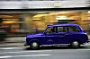 Louie is a London cab-style vehicle operated by the hotel for its private transportation service. [137 PILLARS SUITES & RESIDENCES]