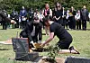 Remains of John Robert Cormier, a Canadian veteran of the 1950-53 Korean War, laid to rest at the UN Memorial Cemetery in Busan on June 21, 2022. [SONG BONG-GEUN]