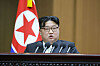 North Korean leader Kim Jong-un addresses the 10th session of the 14th Supreme People's Assembly in Pyongyang in this file photo dated Jan. 15. [NEWS1]