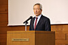 Chung Mong-joon, founder and honorary chairman of the Seoul-based Asan Institute for Policy Studies, speaks during the 2025 Korea-Japan Policy Dialogue held in Tokyo on Oct. 15. [ASAN INSTITUTE FOR POLICY STUDIES]