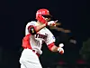 Kia Tigers outfielder Oh Sun-woo celebrates during a KBO game against the Kiwoom Heroes at Gwangju-Kia Champions Field in Gwangju on May 27. [YONHAP]