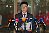 KFA National Team Committee Head Chung Hae-sung speaks during a briefing at the KFA House in central Seoul on April 2. [YONHAP]