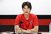 Pohang Steelers midfielder Ki Sung-yeung speaks during a press conference at the team's club house in Pohang, North Gyeongsang, on July 4. [YONHAP]