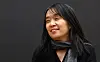 Han Kang speaks at a press conference in Stockholm, Sweden on Dec. 11, 2024. [YONHAP]