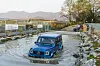 An electrified Mercedes-Benz G-Class SUV goes through off-road courses at the AMG Experience Center in Yongin, Gyeonggi. [MERCEDES-BENZ KOREA]
