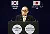 National Security Adviser Wi Sung-lac speaks at a press briefing on the results of President Lee Jae Myung's visit to Japan in Tokyo on Aug. 24. [JOINT PRESS CORPS]