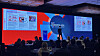 A Korea Ginseng Corporation (KGC) employee presents during Growth Asia Summit 2025, which ran in Singapore from July 15 to 17. [KGC]