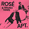 The cover image of ″APT.″ (2024), a collaboration by Rosé of girl group Blackpink and pop star Bruno Mars [THE BLACK LABEL]