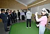 Students try extended reality gadgets at Konkuk University's X-Space, where students taking courses for the Convergence and Open Sharing System can work on projects. [KONKUK UNIVERSITY]