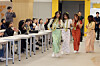 International students parade in traditional attire during a cultural exchange event at Keimyung University on Feb. 9. [KEIMYUNG UNIVERSITY]