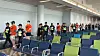 Local authorities escort a Korean fugitive at Ninoy Aquino International Airport in Manila, the Philippines, for repatriation to Korea on Sept. 3. [NATIONAL POLICE AGENCY]