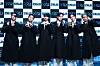 Boy band 82Major members pose for a photo during a showcase on Tuesday at the Ilchi Art Hall in southern Seoul. [DANIELA GONZALEZ PEREZ]