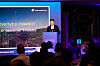 Financial Supervisory Service Gov. Lee Bok-hyun gives an address at the investor relations event held to promote Korea’s finance in London on Wednesday. [FSS]