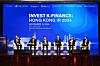 Financial Supervisory Service (FSS) Gov. Lee Bok-hyun, third from left, Hana Financial Group Chairman and CEO Ham Young-joo, fourth from left, and Shinhan Financial Group Chairman Jin Ok-dong, second from left, during an investor relations event in Hong Kong on Wednesday [FSS]