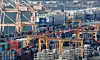 Export-bound containers are stacked at Pyeongtaek Port in Gyeonggi on Jan. 13. [NEWS1]