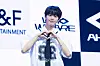 AHOF’s Seo Jung-woo poses for photos during a showcase for the release of the first EP, “Who We Are,” at Yes24 Live Hall in eastern Seoul on July 1. [DANIELA GONZALEZ PEREZ]
