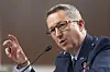 Lt. Gen. John Caine, testifies during a Senate Armed Services Committee hearing to examine his nomination to be promoted to general and Chairman of the Joint Chiefs of Staff, Department of Defense, on April 1. [AP/YONHAP]