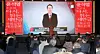 An AI-generated version of then-presidential candidate Yoon Suk Yeol delivers a congratulatory address at the Saemangeum Jeonbuk residents’ grand forum held at the Grand Hillston Hotel in Jeonju, North Jeolla, in January 2022. [NEWS1]