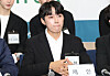 Jaehan of boy band Omega X during a press conference on Nov. 16, 2022 [NEWS1]